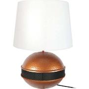 Lampes de bureau Tosel Lampe de salon globe métal cuivre,noir et blanc