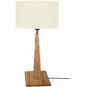 Lampes de bureau Tosel Lampe a poser droit bois foncé