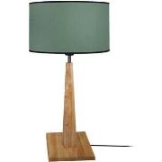 Lampes de bureau Tosel Lampe a poser droit bois foncé