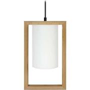 Lustres, suspensions et plafonniers Tosel Suspension carré bois foncé ...