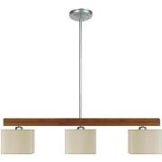 Lustres, suspensions et plafonniers Tosel Lustre poutre bois foncé et ...