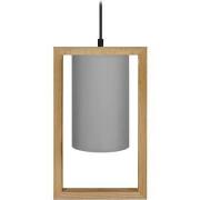 Lustres, suspensions et plafonniers Tosel Suspension carré bois foncé ...