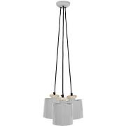 Lustres, suspensions et plafonniers Tosel Lustre grappe métal gris