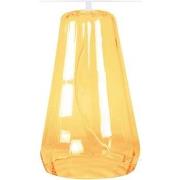 Lampes de bureau Tosel Lampe de chevet conique verre jaune et blanc