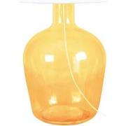 Lampes de bureau Tosel Lampe de chevet bouteille verre jaune et blanc