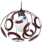 Lustres, suspensions et plafonniers Tosel Suspension globe métal marro...