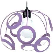 Lustres, suspensions et plafonniers Tosel Suspension globe métal mauve