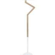 Lampadaires Tosel Lampadaire articulé bois naturel et blanc