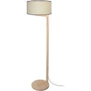 Lampadaires Tosel Lampadaire réglable bois naturel et crème