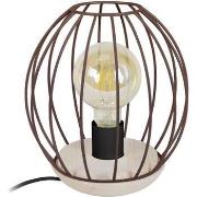 Lampes de bureau Tosel Lampe de chevet filaire bois naturel et marron