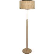 Lampadaires Tosel Lampadaire droit bois naturel et multicolore