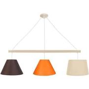 Lustres, suspensions et plafonniers Tosel Lustre poutre bois naturel e...