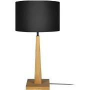 Lampes de bureau Tosel Lampe a poser droit bois naturel et noir