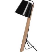 Lampes de bureau Tosel Lampe de bureau trépied bois naturel et noir