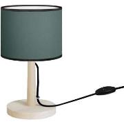 Lampes de bureau Tosel Lampe de chevet droit bois naturel et vert