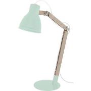 Lampes de bureau Tosel Lampe de bureau articulé bois naturel et vert