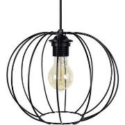 Lustres, suspensions et plafonniers Tosel Suspension globe métal noir