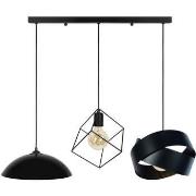 Lustres, suspensions et plafonniers Tosel Lustre bar métal noir