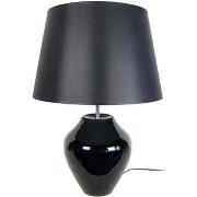 Lampes de bureau Tosel Lampe a poser vase verre noir