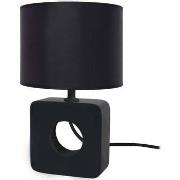 Lampes de bureau Tosel Lampe de chevet carré bois noir