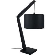 Lampes de bureau Tosel Lampe de chevet arqué bois noir