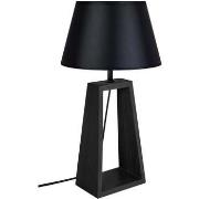 Lampes de bureau Tosel Lampe de chevet colonne bois noir