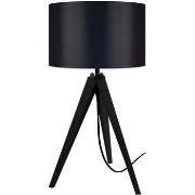 Lampes de bureau Tosel Lampe de chevet trépied bois noir