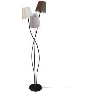 Lampadaires Tosel Lampadaire arbre métal noir , gris,créme et marron