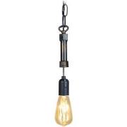 Lustres, suspensions et plafonniers Tosel Suspension ampoule métal noi...