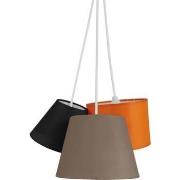 Lustres, suspensions et plafonniers Tosel Lustre grappe tissu noir, ta...