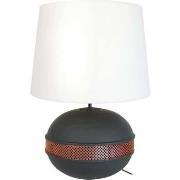 Lampes de bureau Tosel Lampe de salon globe métal noir,cuivre et blanc