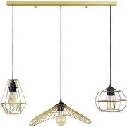 Lustres, suspensions et plafonniers Tosel Lustre bar métal or