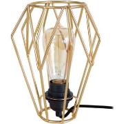 Lampes de bureau Tosel Lampe de chevet géométrique métal or