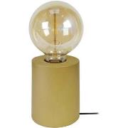 Lampes de bureau Tosel Lampe de chevet cylindrique bois or