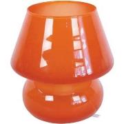 Lampes de bureau Tosel Lampe de chevet champignon verre orange