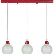 Lustres, suspensions et plafonniers Tosel Lustre bar métal rouge