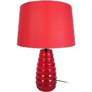 Lampes de bureau Tosel Lampe de chevet conique verre rouge