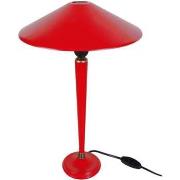 Lampes de bureau Tosel Lampe de chevet conique métal rouge