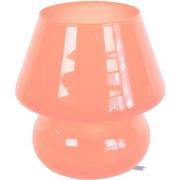 Lampes de bureau Tosel Lampe de chevet champignon verre saumon