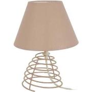 Lampes de bureau Tosel Lampe de chevet conique métal taupe