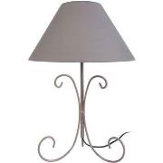 Lampes de bureau Tosel Lampe de chevet colonne métal taupe