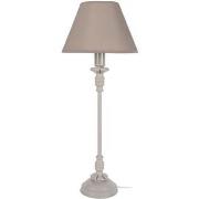 Lampes de bureau Tosel Lampe de chevet colonne métal taupe