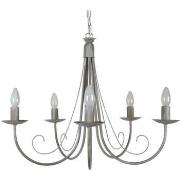 Lustres, suspensions et plafonniers Tosel Lustre multi bras métal taup...