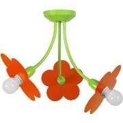 Lustres, suspensions et plafonniers Tosel Lustre multi bras métal vert...