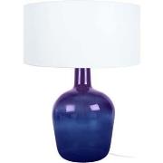 Lampes de bureau Tosel Lampe de chevet bouteille verre violet et blanc