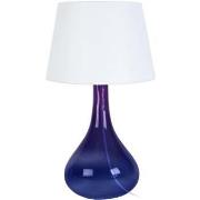 Lampes de bureau Tosel Lampe de chevet bouteille verre violet et blanc