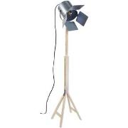 Lampadaires Tosel lampadaire liseuse articulé bois naturel et aluminiu...