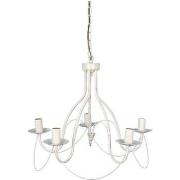 Lustres, suspensions et plafonniers Tosel Lustre multi bras métal blan...