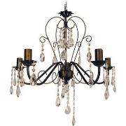 Lustres, suspensions et plafonniers Tosel Lustre multi bras métal marr...