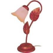 Lampes de bureau Tosel Lampe de chevet bras métal rouge et or